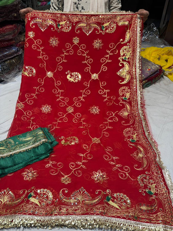 Royal Georgette Kasab Sequence Work Saree
