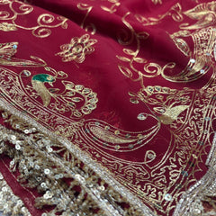 Royal Georgette Kasab Sequence Work Saree