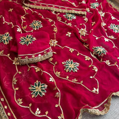 Pure Chiffon Gota Patti Saree