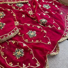 Pure Chiffon Gota Patti Saree