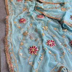 Pure Chiffon Gota Patti Saree
