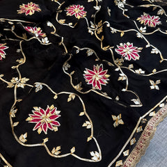 Pure Chiffon Gota Patti Saree