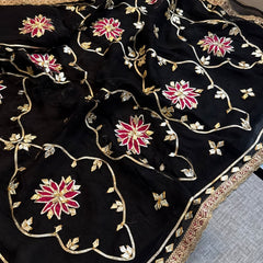 Pure Chiffon Gota Patti Saree