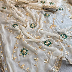 Pure Chiffon Gota Patti Saree