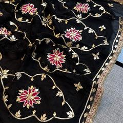 Pure Chiffon Gota Patti Saree