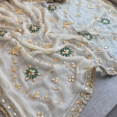 Pure Chiffon Gota Patti Saree