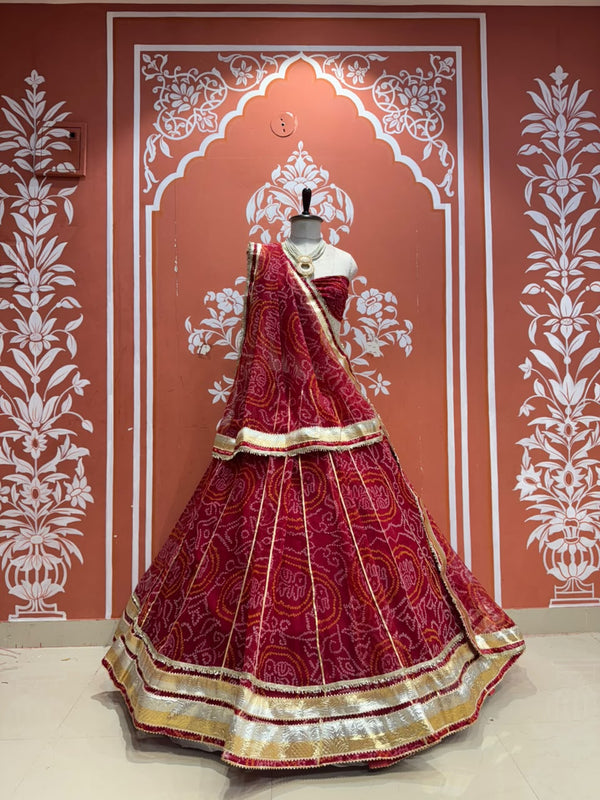Bandhej Lehenga