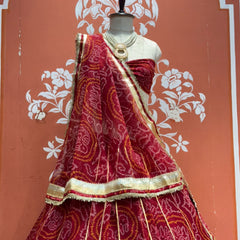 Bandhej Lehenga