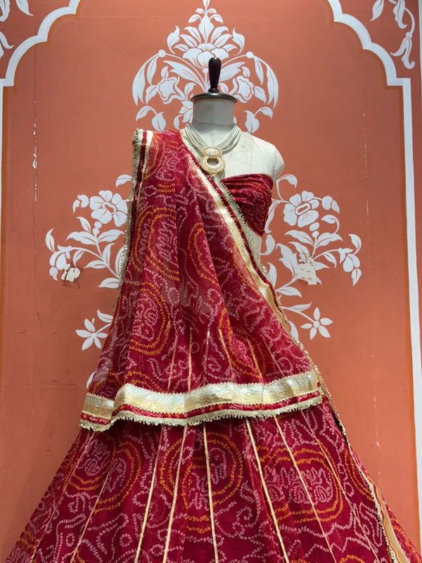Bandhej Lehenga