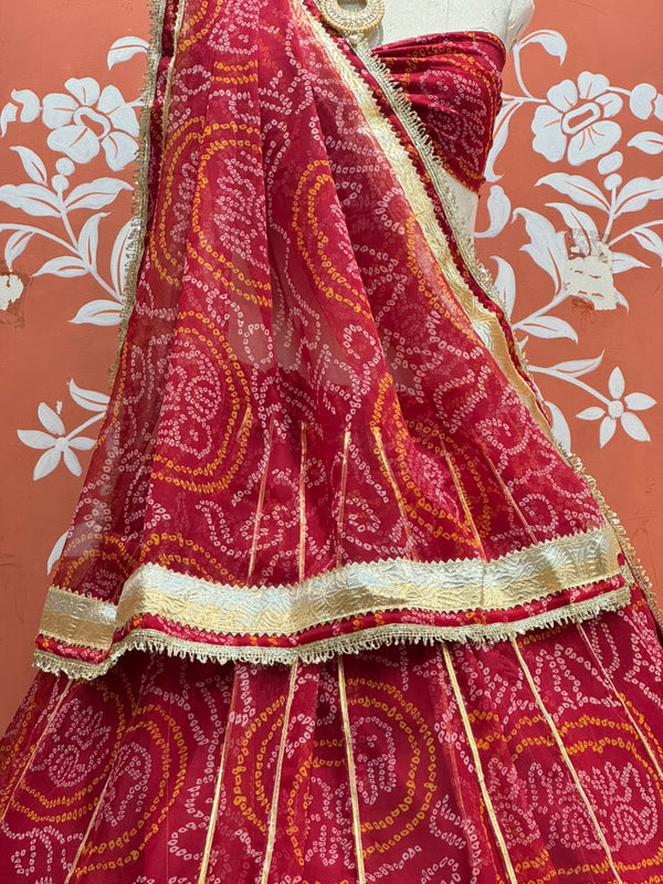 Bandhej Lehenga