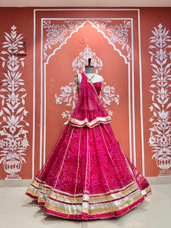 Bandhej Lehenga