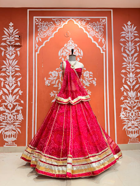 Bandhej Lehenga