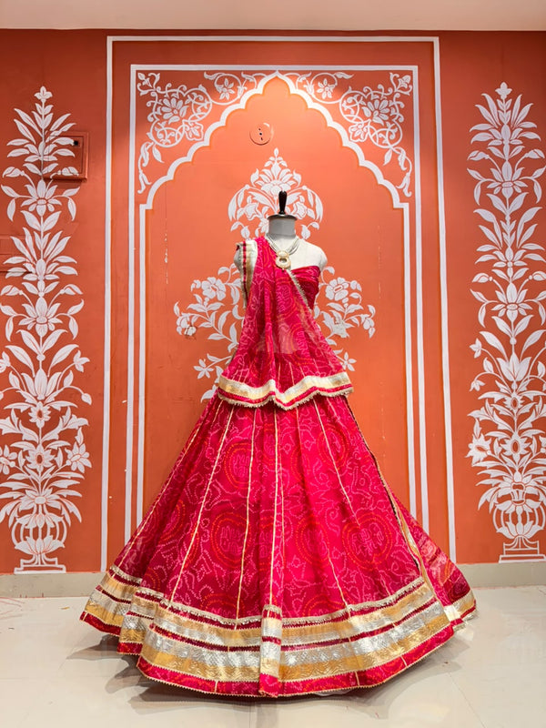 Bandhej Lehenga