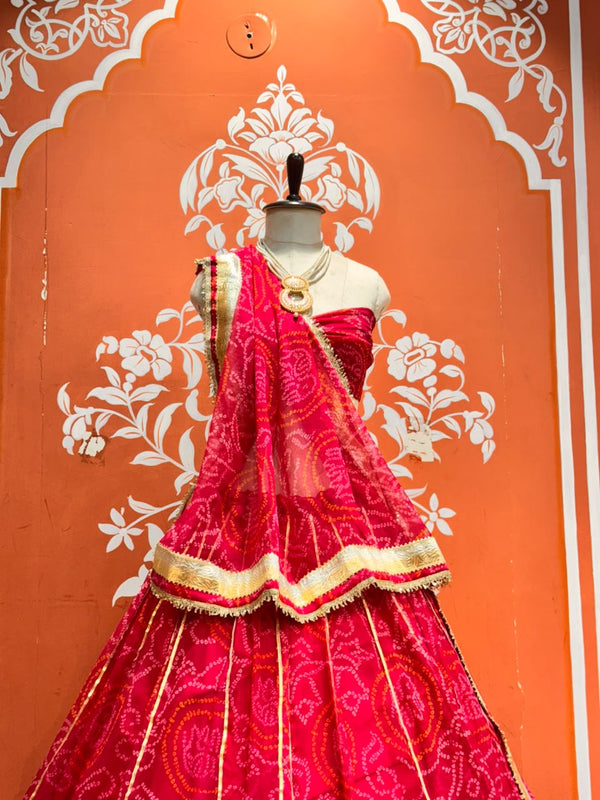 Bandhej Lehenga
