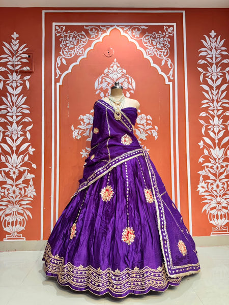 Gajji Silk Lehenga