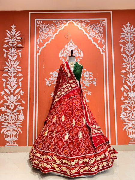 Pure Georgette Lehenga