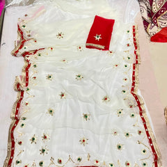 Flower Gota Patti Saree