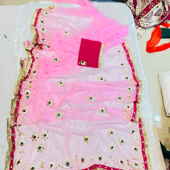 Flower Gota Patti Saree