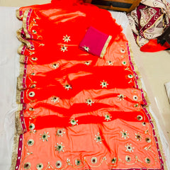 Flower Gota Patti Saree