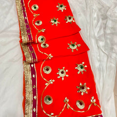 Flower Gota Patti Saree