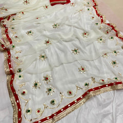 Flower Gota Patti Saree