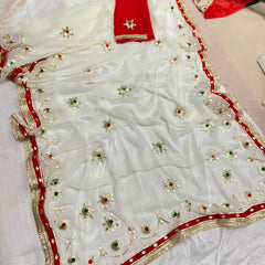 Flower Gota Patti Saree