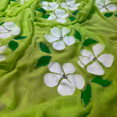 Brush Print Saree
