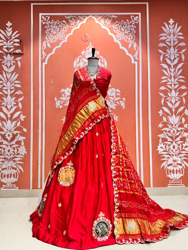 Gajji Silk Lehenga