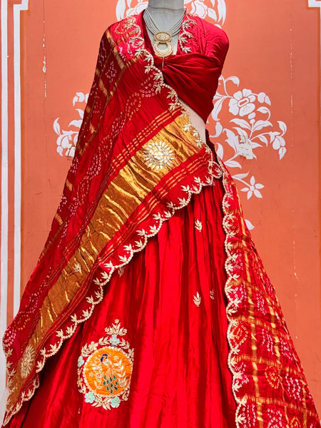 Gajji Silk Lehenga