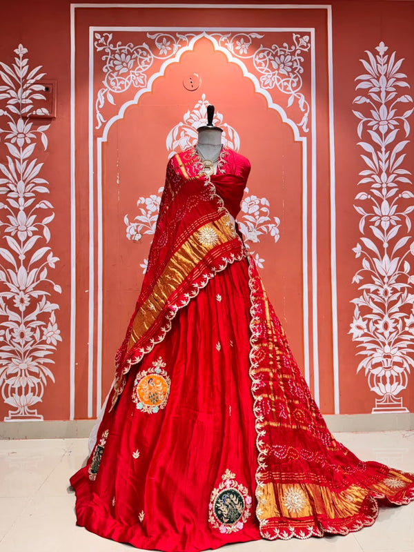 Gajji Silk Lehenga