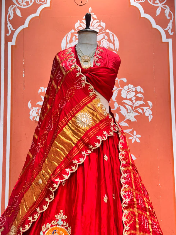 Gajji Silk Lehenga