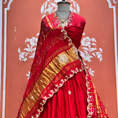 Gajji Silk Lehenga