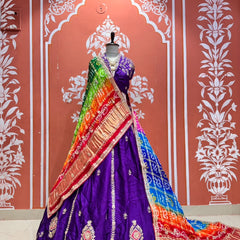 Gajji Silk Lehenga
