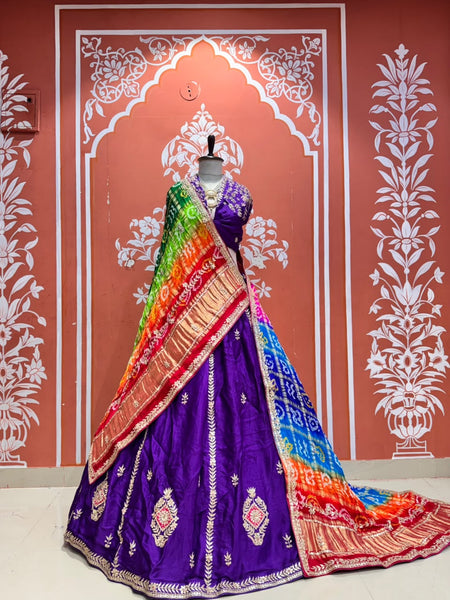 Gajji Silk Lehenga