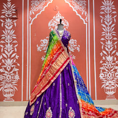 Gajji Silk Lehenga