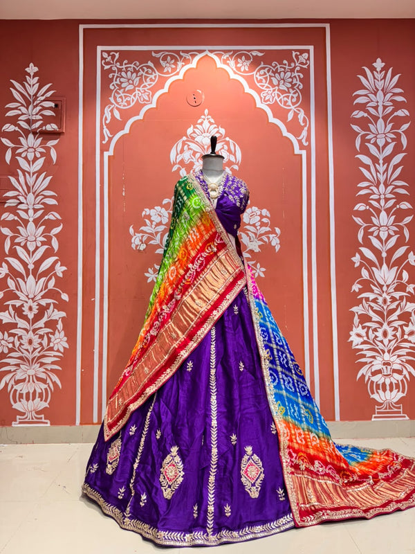 Gajji Silk Lehenga