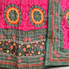 Bandhej Floral Lehenga