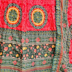 Bandhej Floral Lehenga