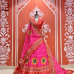 Bandhej Floral Lehenga