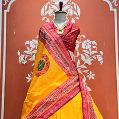 Bandhej Floral Lehenga