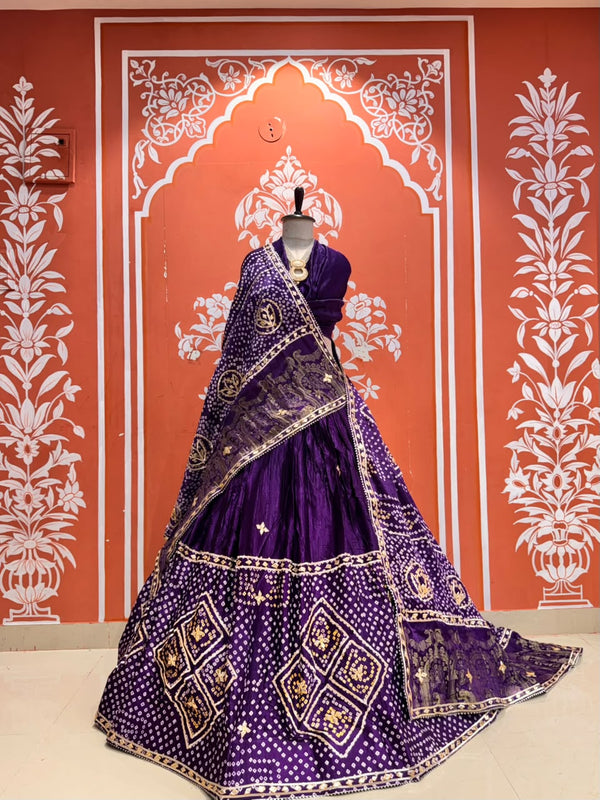 Gajji Silk Lehenga