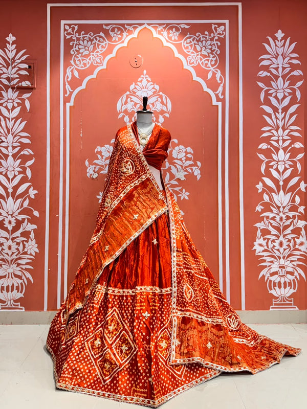 Gajji Silk Lehenga