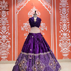 Gajji Silk Lehenga