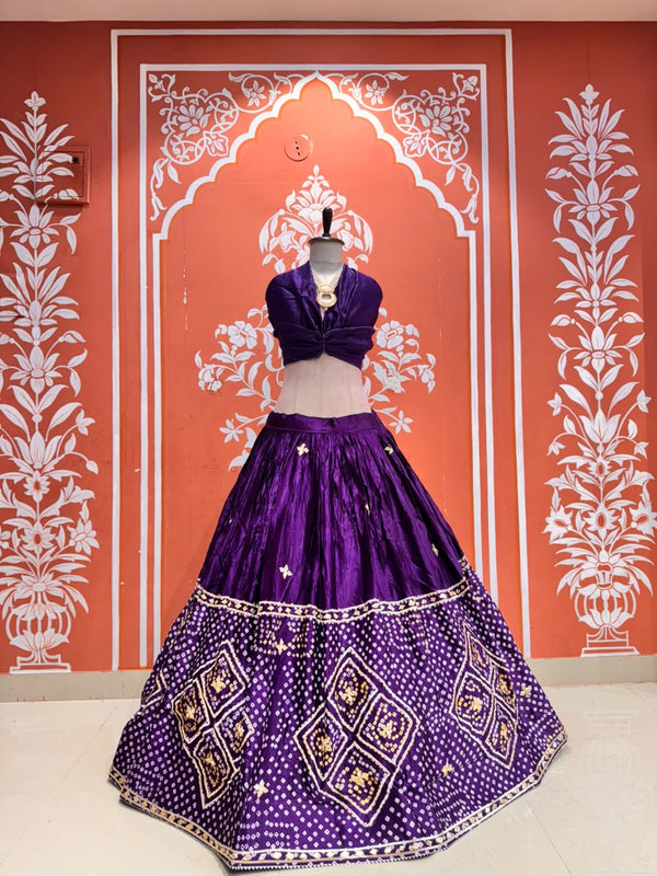 Gajji Silk Lehenga