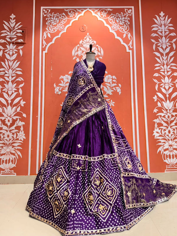 Gajji Silk Lehenga