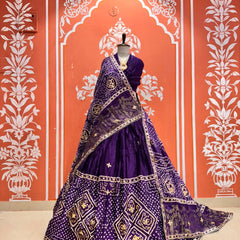 Gajji Silk Lehenga