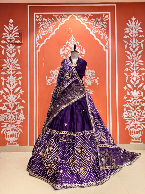 Gajji Silk Lehenga