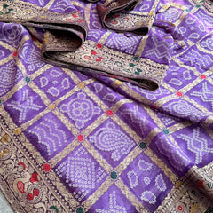 Pure Khaddi Georgette with Banarasi Weaving
