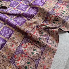 Pure Khaddi Georgette with Banarasi Weaving