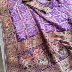 Pure Khaddi Georgette with Banarasi Weaving